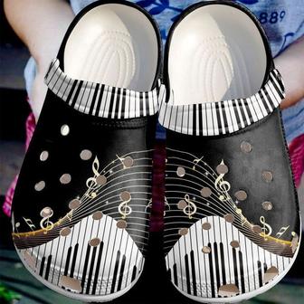 Piano Music Classic Clogs Shoes - Monsterry CA