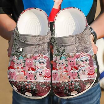 Pig Christmas Pigs Clog Shoes - Monsterry AU