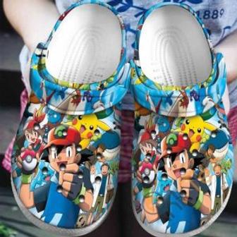 Pika Pokemon Cartoon Crocs Crocband Shoes Clogs Custom Name For Men Women And Kids | Favorety