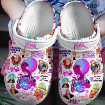 Pink Singer Music Crocs Clogs Crocband Shoes Comfortable For Men Women - Monsterry CA