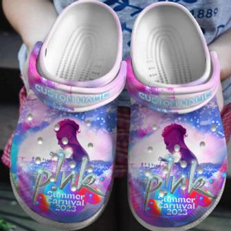 Pink Singer Music Crocs Crocband Clogs Shoes Comfortable For Men Women - Monsterry AU