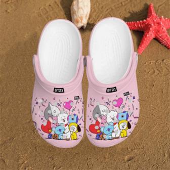 Pinkie Bt21 Party Friends Clog Shoes | Favorety