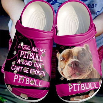 Pitbull A Girl And Her Classic Clogs Shoes - Monsterry