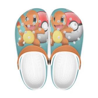 Pokemon Charmander Cartoon Crocs Crocband Shoes Clogs Custom Name For Men Women And Kids | Favorety