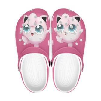 Pokemon Jigglypuff Cartoon Crocs Crocband Shoes Clogs Custom Name For Men Women And Kids | Favorety UK