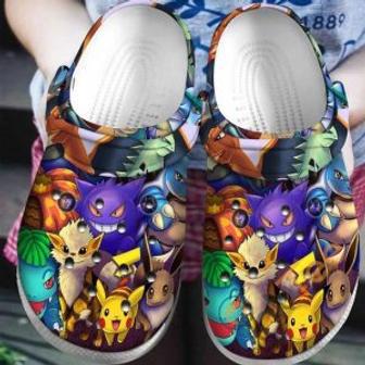 Pokemon Pikachu Crocs Crocband Shoes Clogs Custom Name For Men Women And Kids | Favorety UK