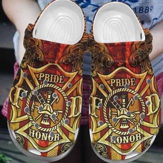 Pride Honor Fireman Shoes - Firefighter Clogs Gifts - Monsterry DE