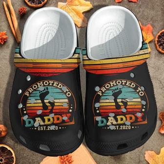 Promoted To Daddy 2022 Shoes Clogs For Men- The First Father Day Outdoor Shoe Gifts For Husband - Monsterry CA