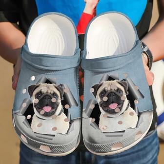 Pug Hello Clog Shoes - Monsterry