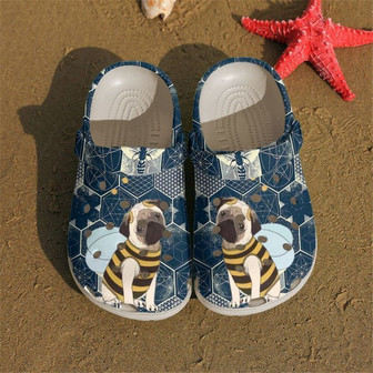 Pug Love Bee Clog Shoes - Monsterry