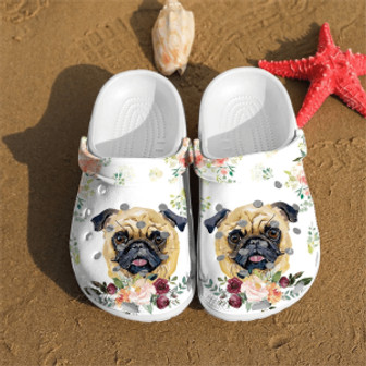 Pug Shoes Clog Clogband Clogs Shoes For Men Women - Monsterry