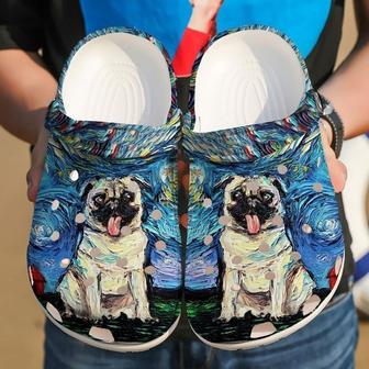 Pug Starry Night Clog Shoes - Monsterry CA
