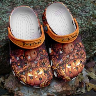 Pumpkin Trick R Treat Sam Horror Movies Halloween Classic Clogs Shoes - Monsterry UK