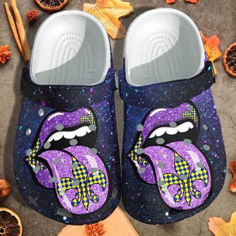 Purple Lip Shoes - Mardi Gras In New Orleans 2022 - Monsterry