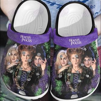 Purple Witches Hocus Pocus Halloween Classic Clogs Shoes - Monsterry UK