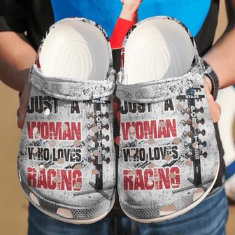 Racing Just A Girl Who Loves Classic Clogs Shoes - Monsterry UK