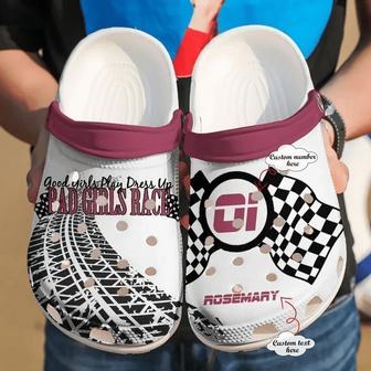 Racing Personalized Bad Girls Race Classic Clogs Shoes - Monsterry CA
