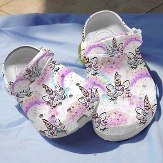 Rainbow Unicorn Shoes Clogs Gifts For Birthday Christmas - Monsterry CA
