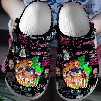 Rauw Alejandro Music Crocs Crocband Clogs Shoes - Monsterry
