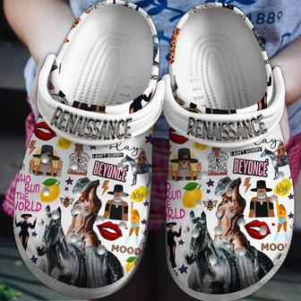 Renaissance Beyonce Singer Music Crocs Clogs Crocband Shoes | Favorety AU