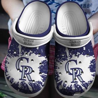 Rockies White-Blue Clog Shoesshoes | Favorety UK