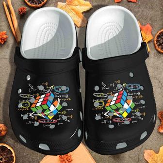 Rubik Cute Shoes For Who Love Math - Funny Equation Clog Birthday Gift For Teacher Friends - Monsterry AU