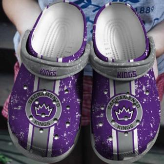 Sacramento Kings Basketball Crocband Shoes Comfortable Clogs Crocs For Men Women | Favorety CA