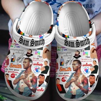 Sam Smith Singer Music Crocs Crocband Clogs Shoes - Monsterry