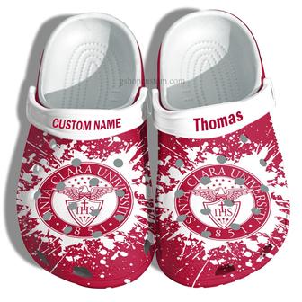 Santa Clara University Graduation Gifts Croc Shoes Customize- Admission Gift Shoes - Monsterry CA