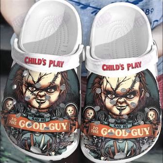 Say Hi To The Good Guy Chucky Horror Movie Halloween Classic Clogs Shoes - Monsterry AU