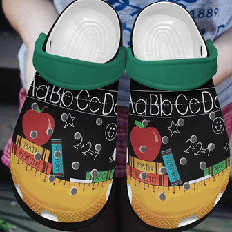 School Kid Clog Shoes - Teacher Apple School Clogbland Clog Gifts - Monsterry
