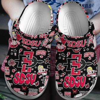 Sdsu San Diego State Aztecs Ncaa Sport Crocs Crocband Clogs Shoes | Favorety