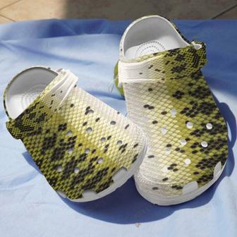 Skin Of Bass Shoes Clogs Gifts For Fishing Men Women - Monsterry DE