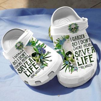 Skull Succulent Save A Life Shoes Clogs Gifts For Birthday Christmas - Monsterry