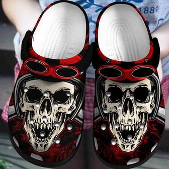 Skull Tattoo And Sun Glasses Clog Shoesshoes Clog Birthday Gift For Man Boy - Monsterry CA