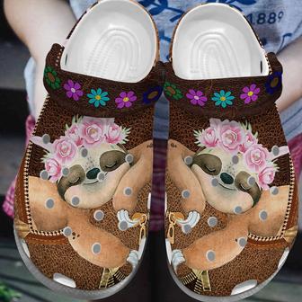 Sleeping Sloth Shoes Clogs Gift For Schoolgirl - Monsterry CA