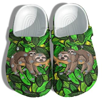 Sloth Grandma Grandaughter Sloth Croc Shoes Mother Day- Sloth Lazy Lover Shoes For Women - Monsterry UK