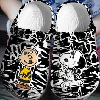 Snoopy Charlie Crocs 3D Clog Shoes | Favorety