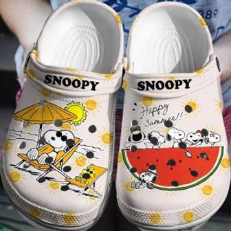 Snoopy Crocs 3D Clog Peanuts Shoes | Favorety UK