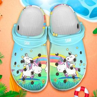 Snoopy Crocs Crocband Clogs Comfortable Shoes For Men Women New | Favorety