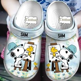 Snoopy Crocs Shoes Clogs Crocband Comfortable For Men Women | Favorety DE