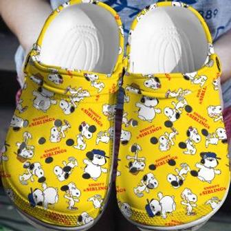 Snoopy Siblings Crocs 3D Clog Shoes | Favorety