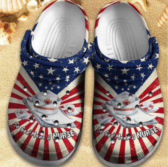 So God Made A Nurse Shoes Usa Nurse Clogs For Male Female - Monsterry