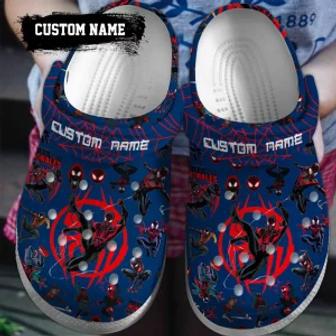 Spider Man Across The Spider-Verse Movie Crocs Clogs Crocband Shoes Custom Name For Men Women And Kids | Favorety UK