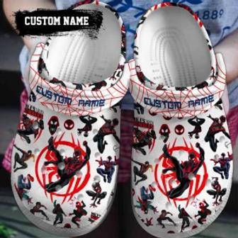 Spider Man Across The Spider-Verse Movie Crocs Crocband Shoes Clogs Custom Name For Men Women And Kids | Favorety UK