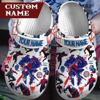 Spider Man Across The Spider-Verse Movie Crocs Shoes Clogs Crocband For Men Women And Kids | Favorety