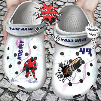 Sport Personalized Hockey Ice Player Clog Shoes - Monsterry DE