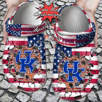Sport Personalized Kwildcats University American Flag New Clog Shoes - Monsterry