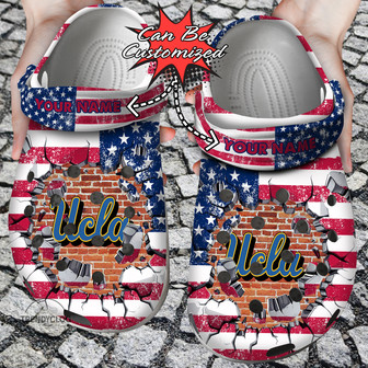 Sport Personalized Uclabruins University American Flag New Clog Shoes - Monsterry