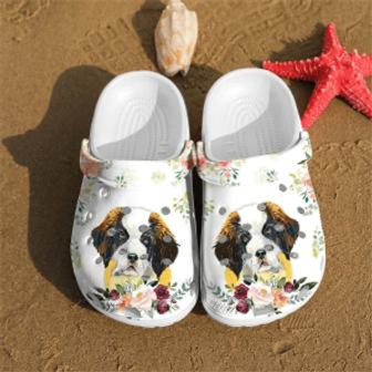 St. Bernard Dog Shoes Crocs Crocband Clogs Shoes For Men Women - Monsterry
